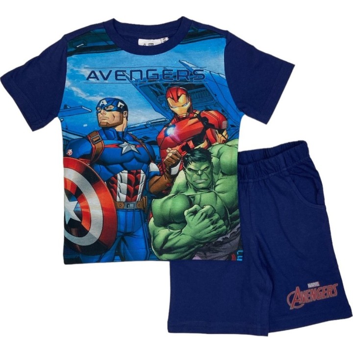 Ensemble Tee-Shirt Short Avengers marvel