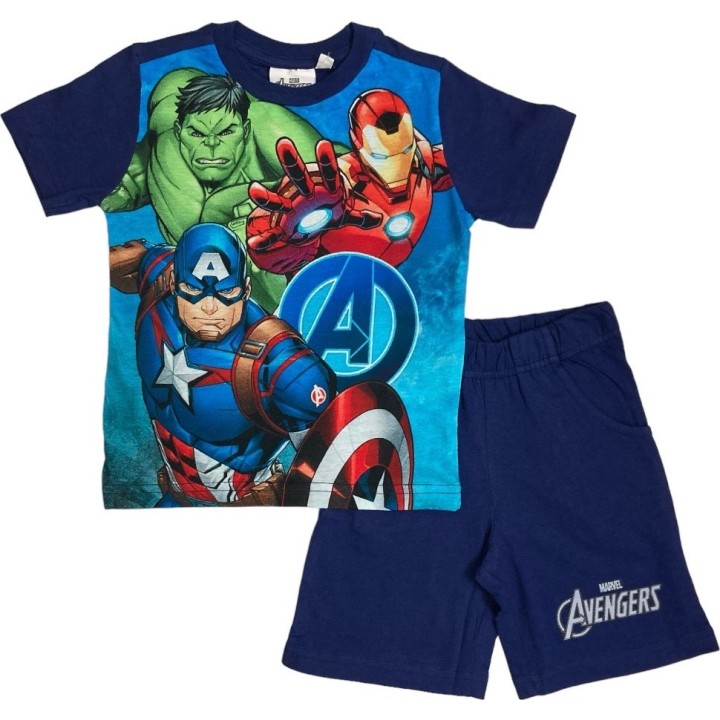 Ensemble Tee-Shirt Short Avengers marvel