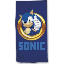 Serviette de plage ou Drap de bain Sonic en coton
