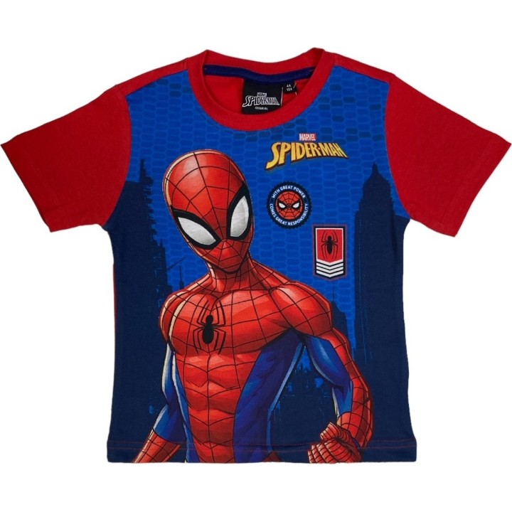 Tee-shirt Manches Courtes Spiderman Marvel