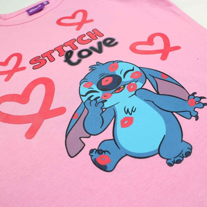 Tee-shirt Manches Courtes Stitch Disney
