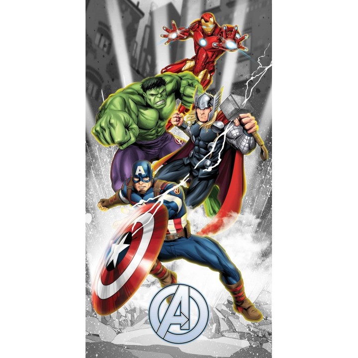 Drap de bain Avengers  Pas cher,  chez le spécialiste de la licence