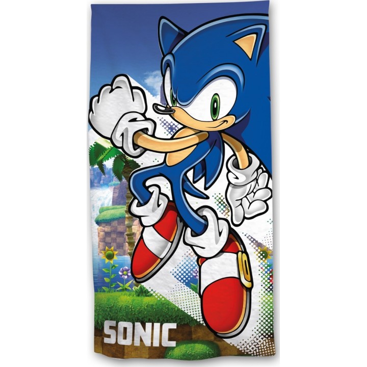 Drap de bain Sonic Pas cher,  chez le spécialiste de la licence