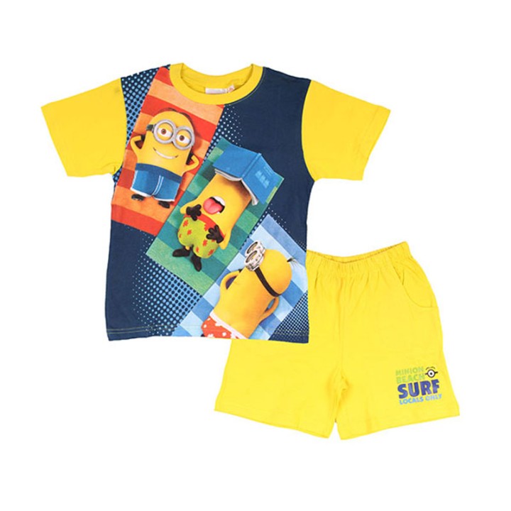 Pyjama Court Tee-Shirt Short Minions Surf