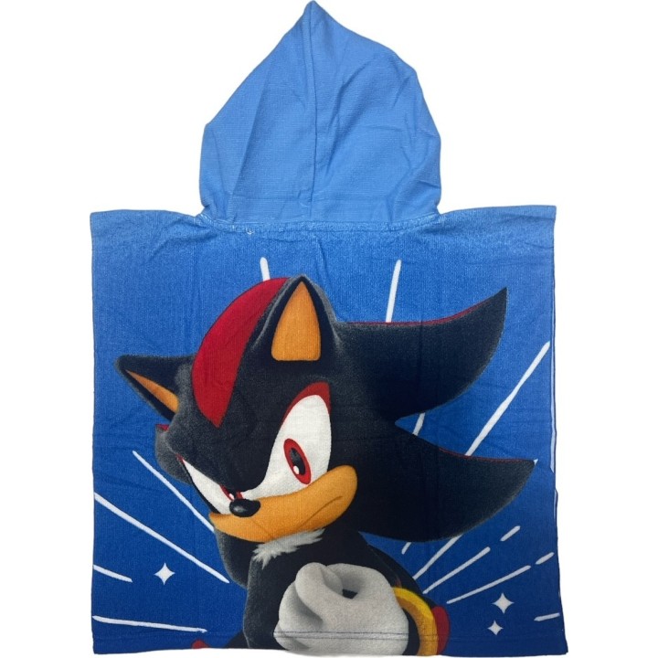 Poncho de bain Sonic a capuche