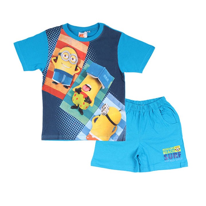 Pyjama Court Tee-Shirt Short Minions Surf