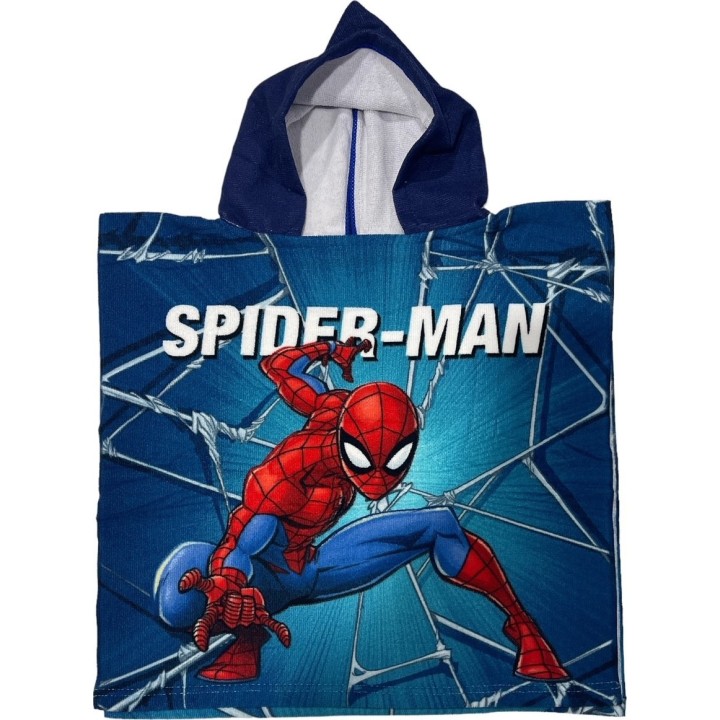 Poncho de bain Spider-Man a capuche