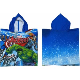 Poncho de bain Avengers a capuche