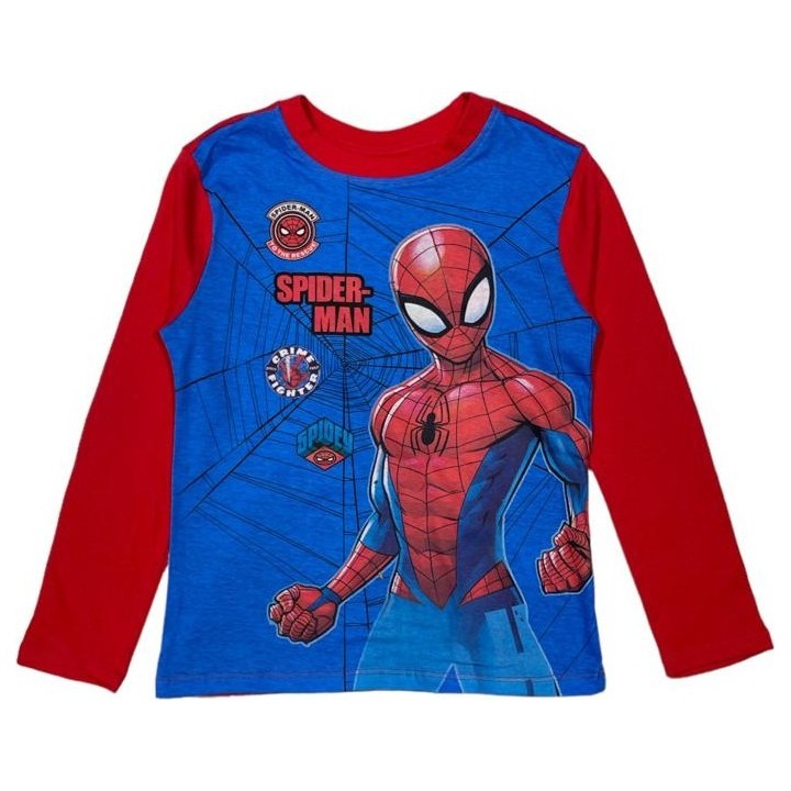 T-shirt Spiderman marvel manches Longues