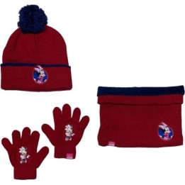 Set 3 pièces Bonnet + Snood + gants Minnie Disney