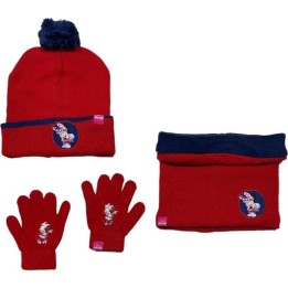 Set 3 pièces Bonnet + Snood + gants  Minnie Disney