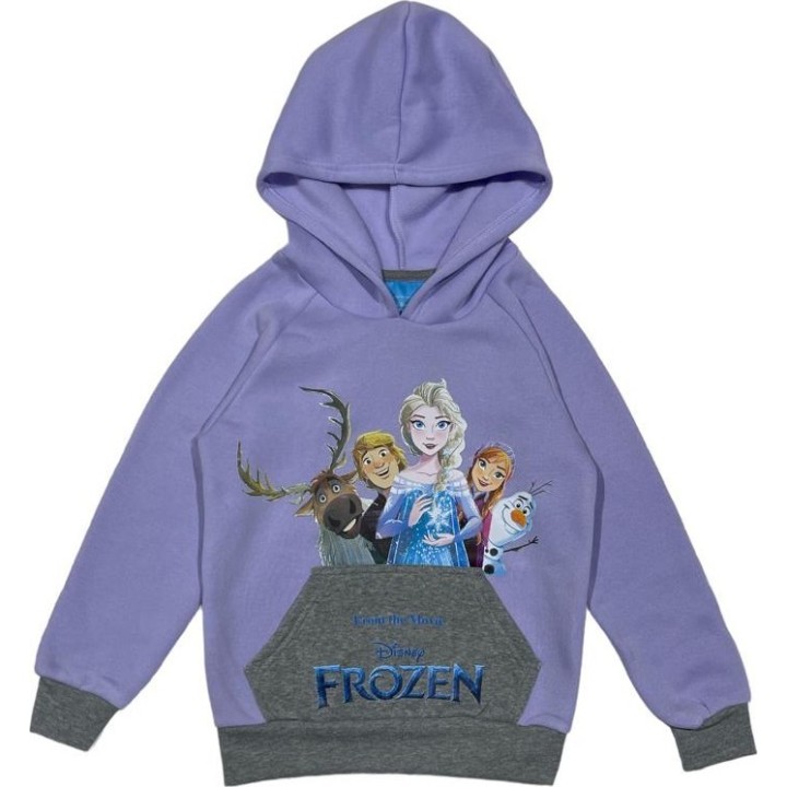 Sweat Frozen Disney à capuche avec 2 poches