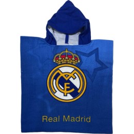 Poncho de bain Real Madrid a capuche