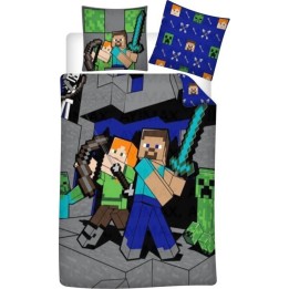 Parure de lit Minecraft - housse de couette  Minecraft