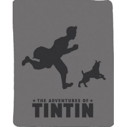 Plaid polaire Tintin et Milou