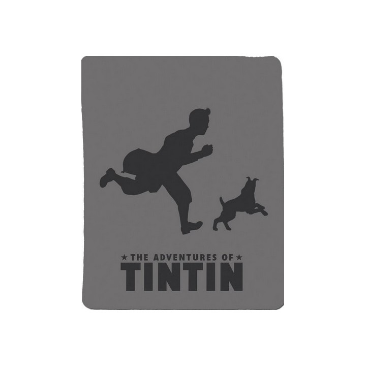Plaid polaire Tintin et Milou