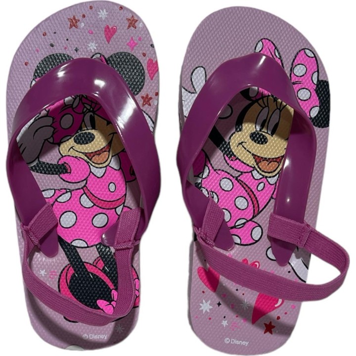 Tongs Minnie Disney avec bride élastiquée