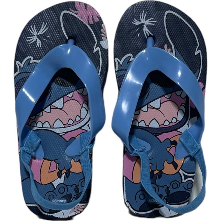Tongs Stitch Disney avec bride élastiquée