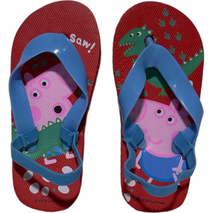 Tongs Peppa Pig avec bride élastiquée