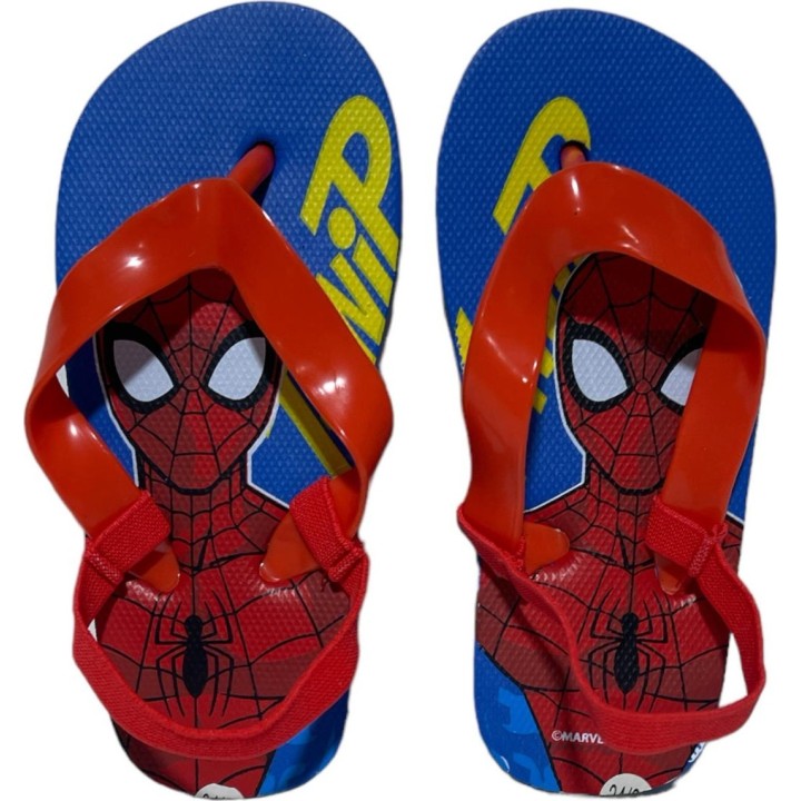 Tongs Spiderman avec bride élastiquée