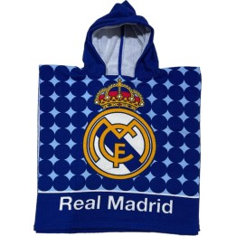Poncho de bain Real Madrid a capuche