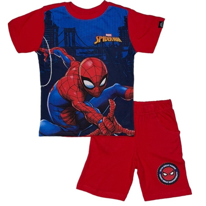 Ensemble T-shirt avec Short Spiderman Marvel