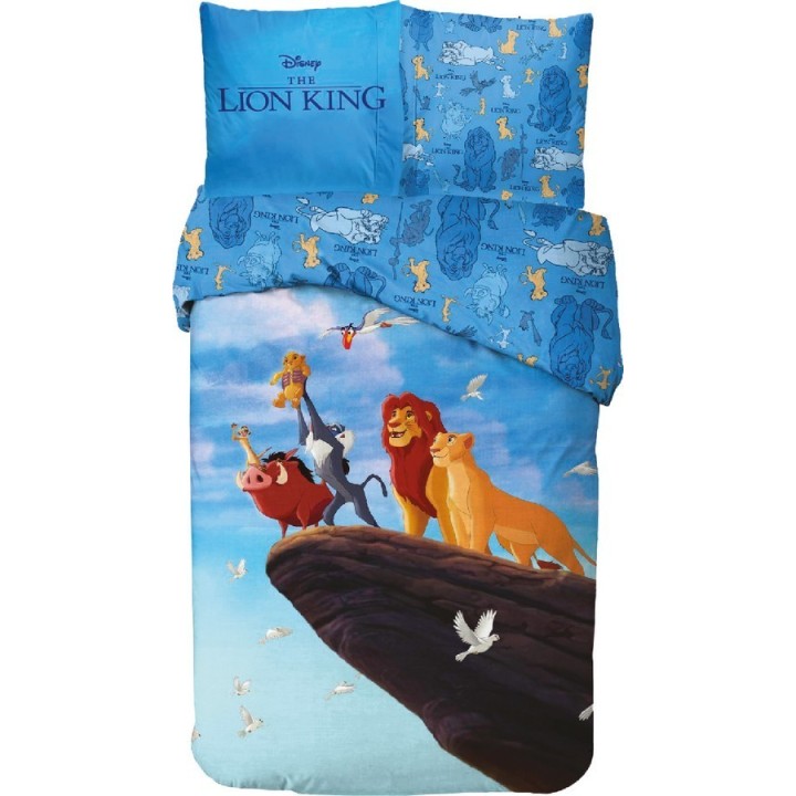 Parure housse de couette Le Roi Lion Disney En coton