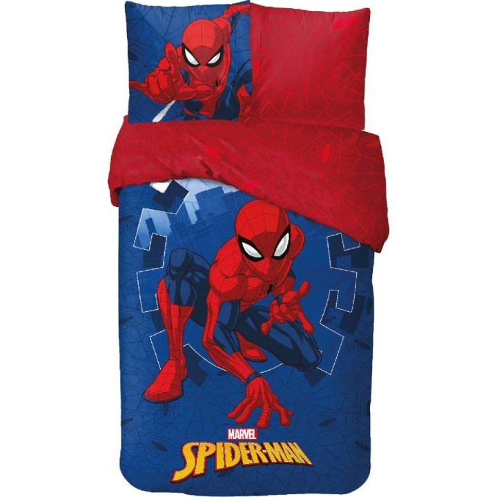 Parure housse de couette Spiderman En coton