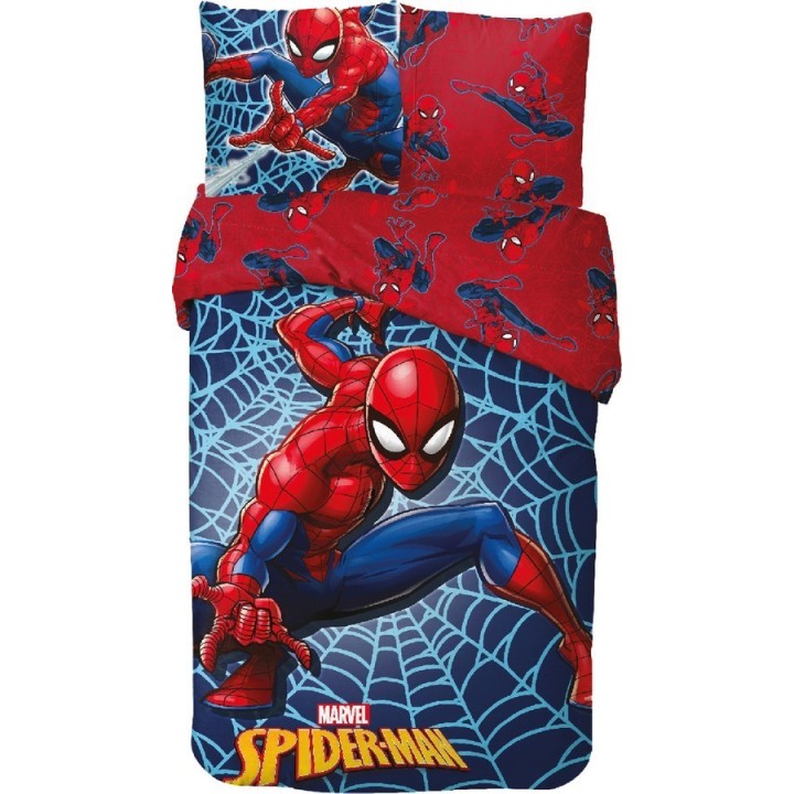 Parure housse de couette Spiderman En coton
