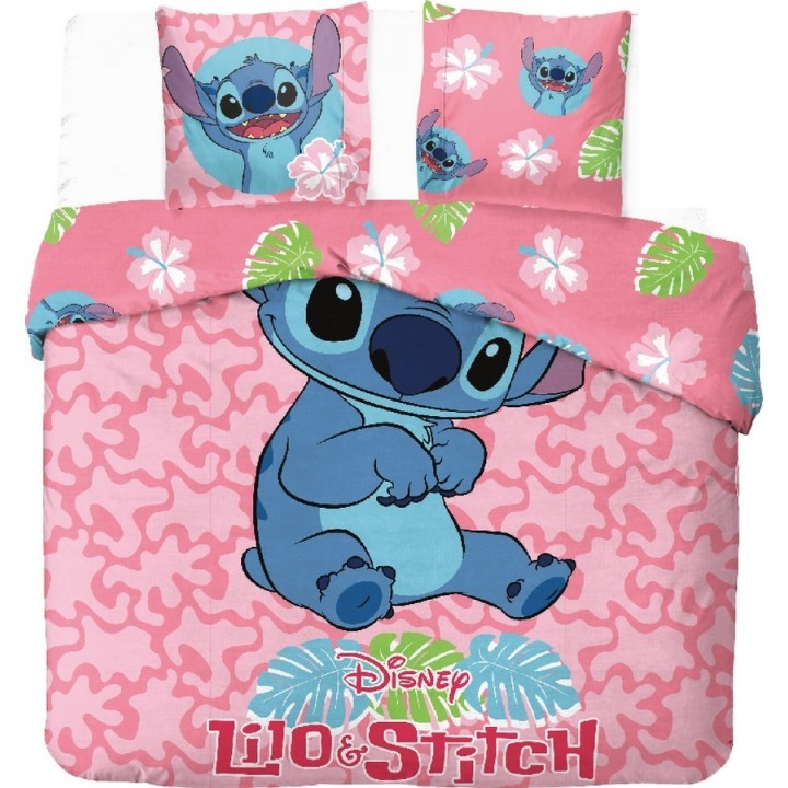 Parure housse de couette Stitch En coton