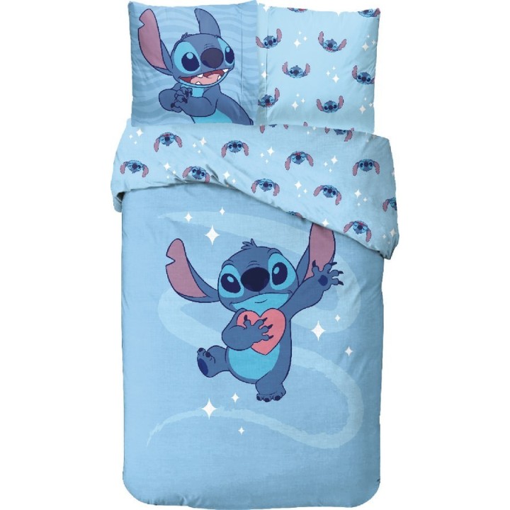 Parure housse de couette Stitch Disney En coton