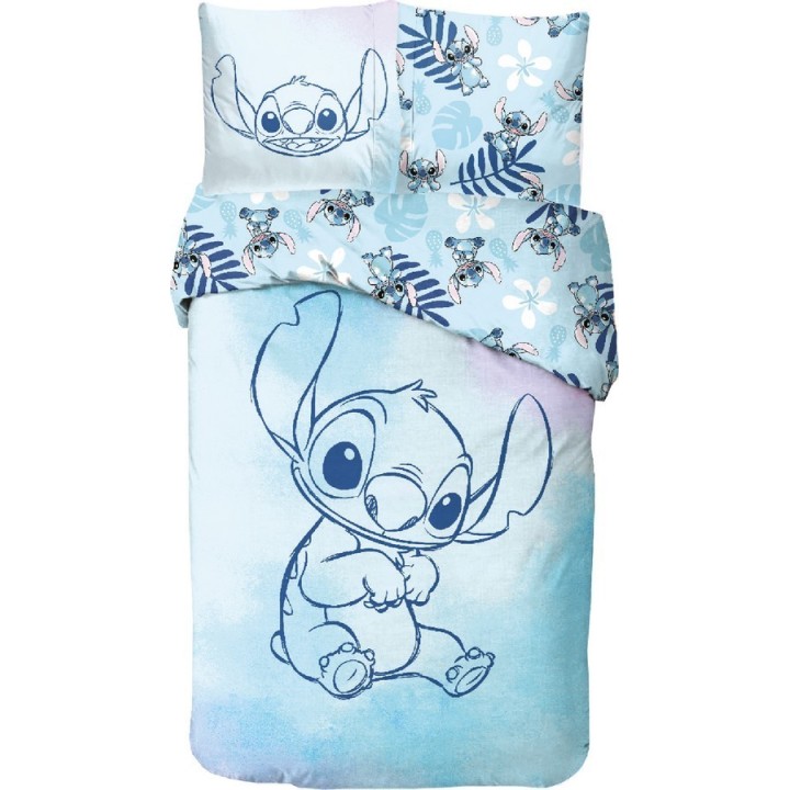 Parure housse de couette Stitch Disney En coton