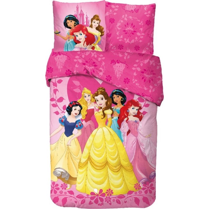 Parure housse de couette Princess Disney  En coton