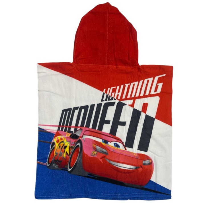 Poncho de bain Cars Disney à capuche