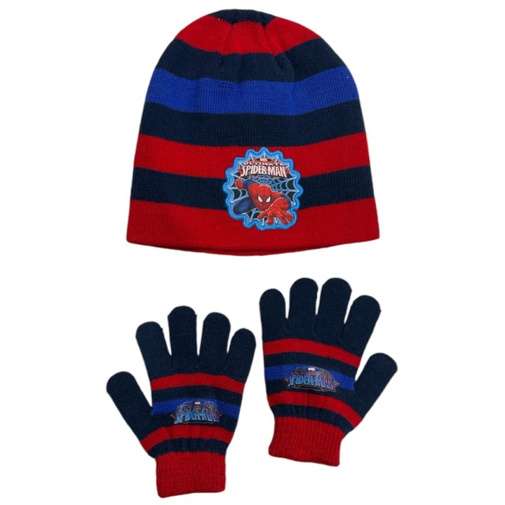 Set 2 pièces Spiderman bonnet et gants Spiderman