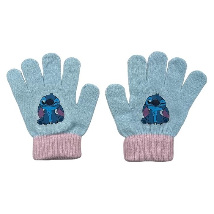 Set 3 pièces Bonnet + Snood + gants Stitch Disney