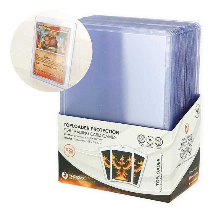 Display de 25 Top Loaders-PHOENIX SHIELD