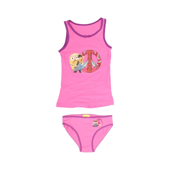 Ensemble Débardeur / Short Minions Peace Fille