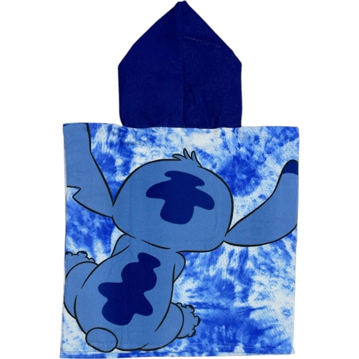 Poncho de bain Stitch Disney  à capuche