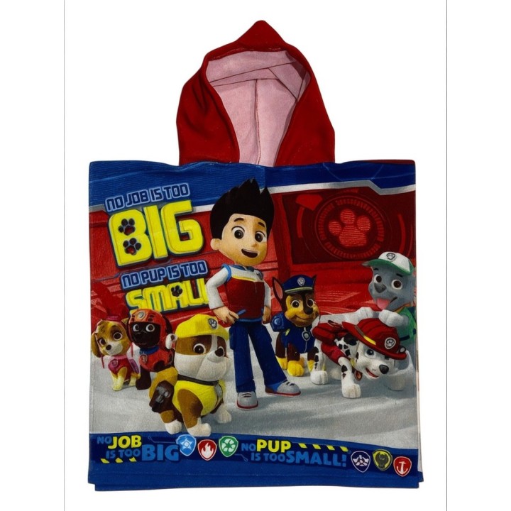 Poncho de bain Paw Patrol  a capuche
