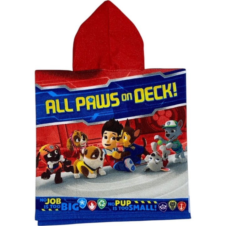 Poncho de bain Paw Patrol  a capuche