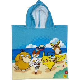 Poncho de bain Pokémon a capuche