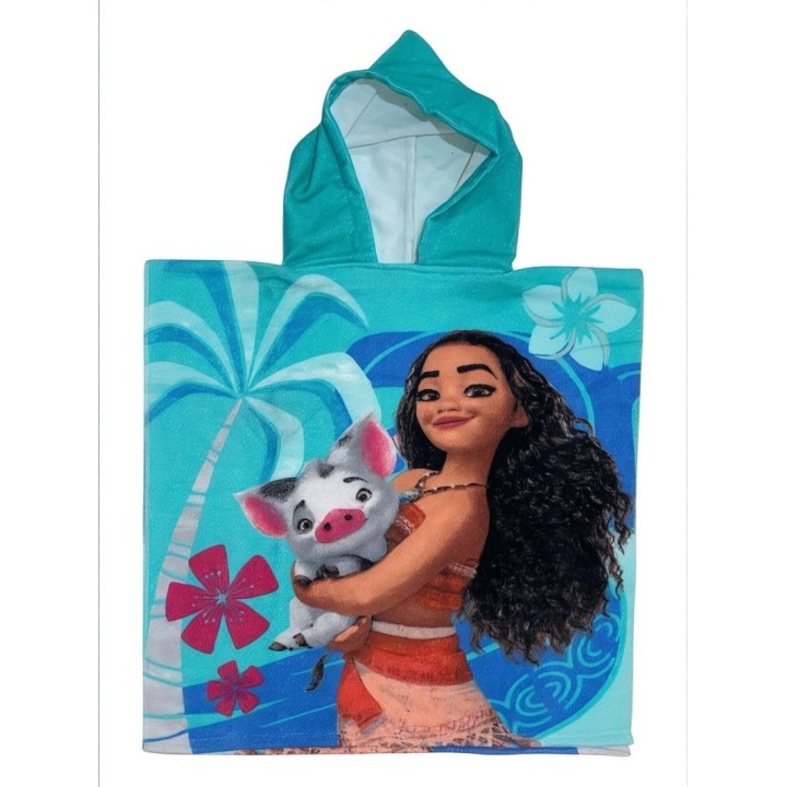 Poncho de Bain à Capuche vaiana