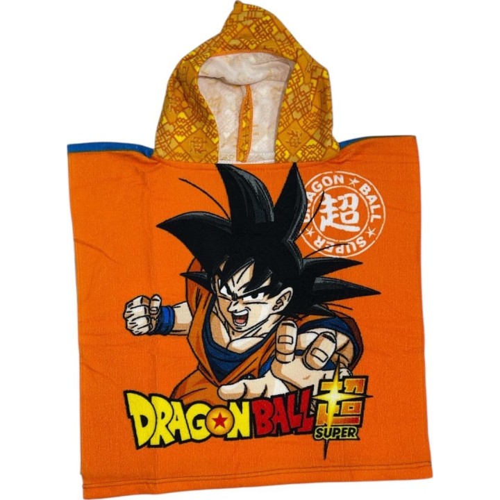 Poncho de bain Dragon Ball Super à capuche