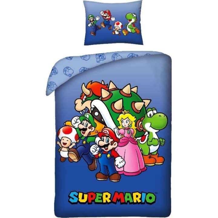 Parure de lit Super Mario - housse de couette Super Mario