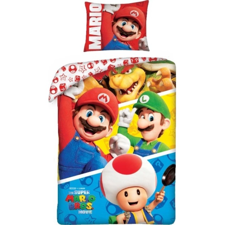 Parure de lit Super Mario - housse de couette Super Mario