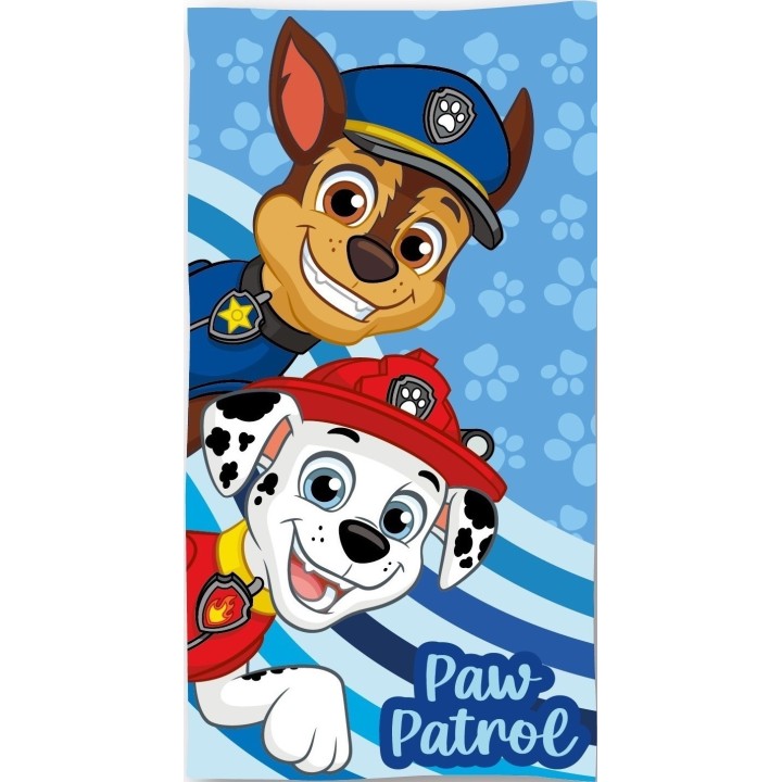 Serviette De Plage Ou Drap De Bain Paw Patrol En Coton