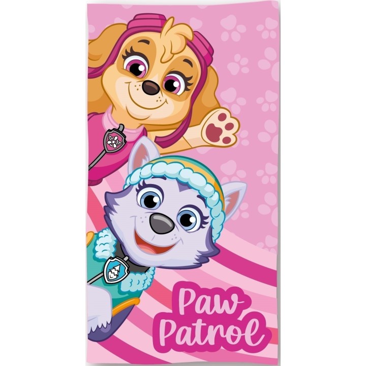 Serviette De Plage Ou Drap De Bain Paw Patrol En Coton