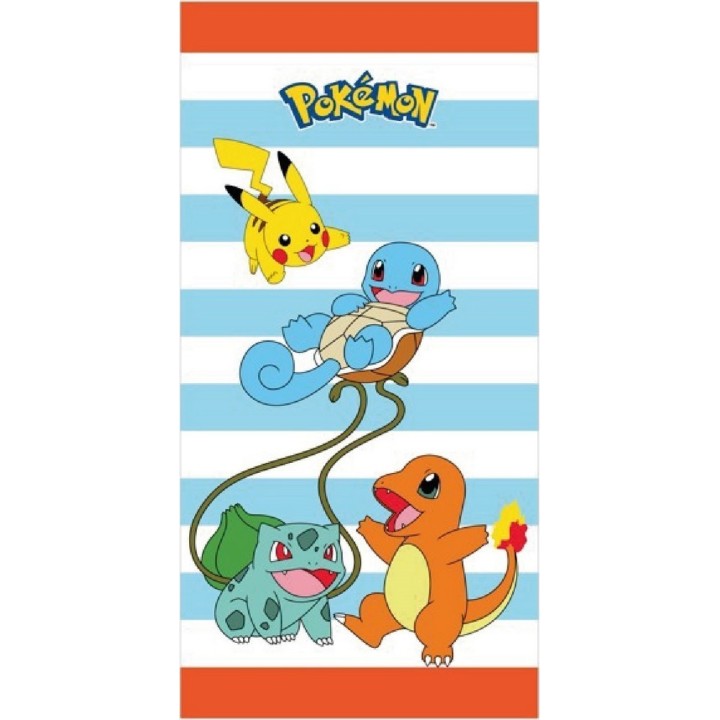Serviette De Plage Ou Drap De Bain Pokémon En Coton