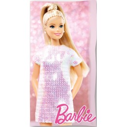 Serviette De Plage Ou Drap De Bain  Barbie  En Coton